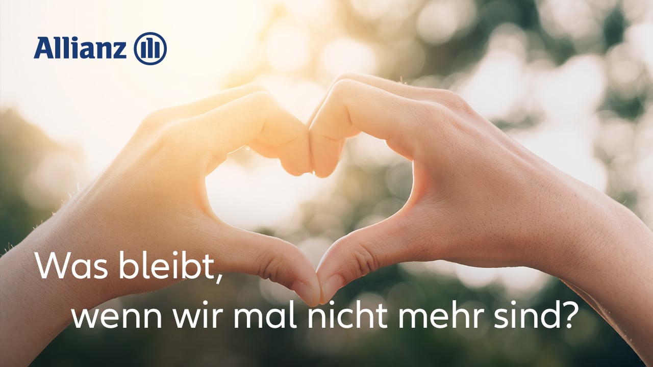 Sterbegeldversicherung der Allianz (BestattungsSchutzbrief) – Liebe sorgt vor.