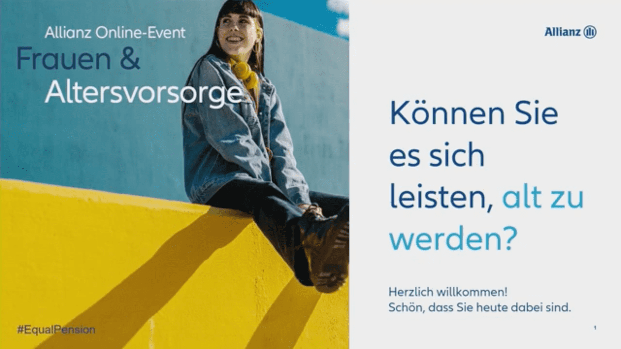 Allianz Video: Frauen & Altersvorsorge: Vor welchen Herausforderungen stehen Frauen? Tipps & Studienerkenntnisse!