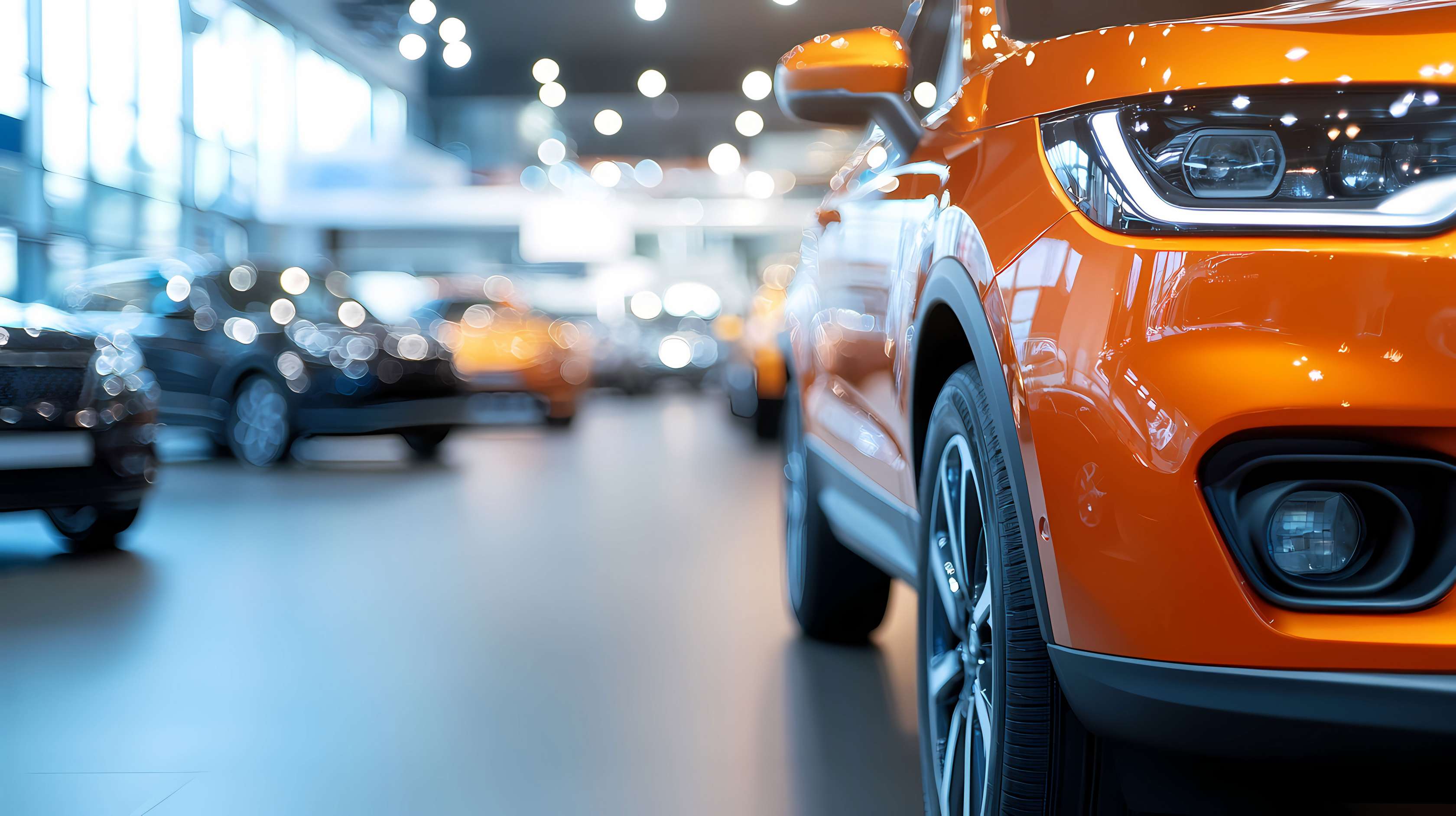 Allianz Typklassen 2027: Verschiedenen Autos in einer Halle