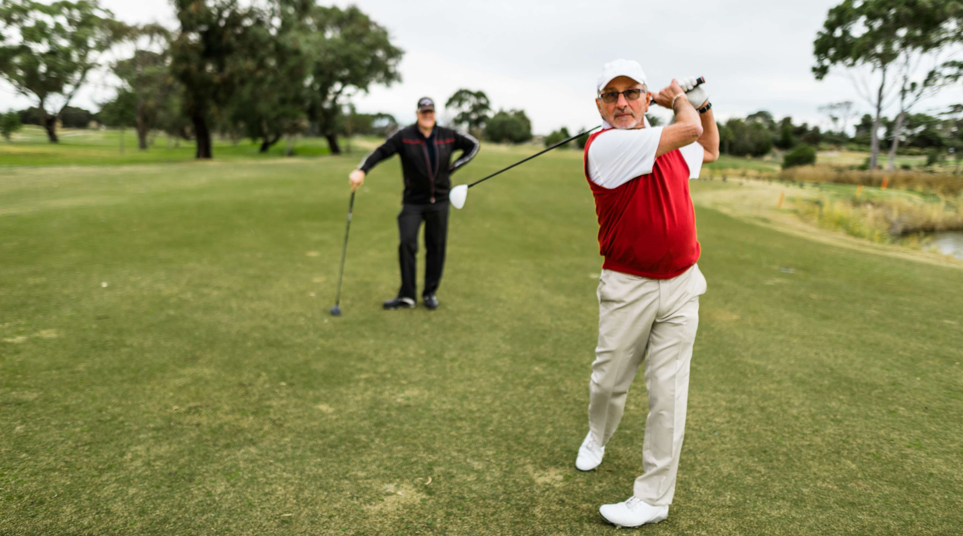 Allianz - Rentner beim Golfen