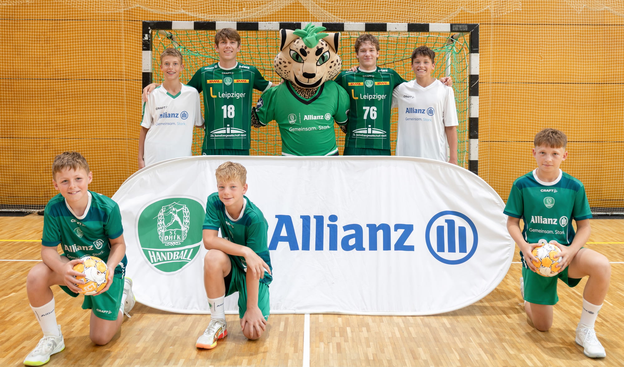 Allianz verlängert als Trikotsponsor des SC DHfK Leipzig und baut Nachwuchsförderung weiter aus