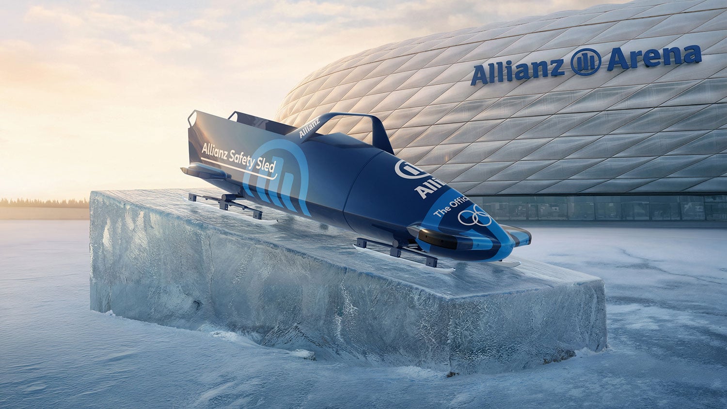 Weltneuheit: Prototyp des Allianz Safety Sled mit dem  HIP-System für integrierten Kopfschutz wurde erstmals der Öffentlichkeit präsentiert.