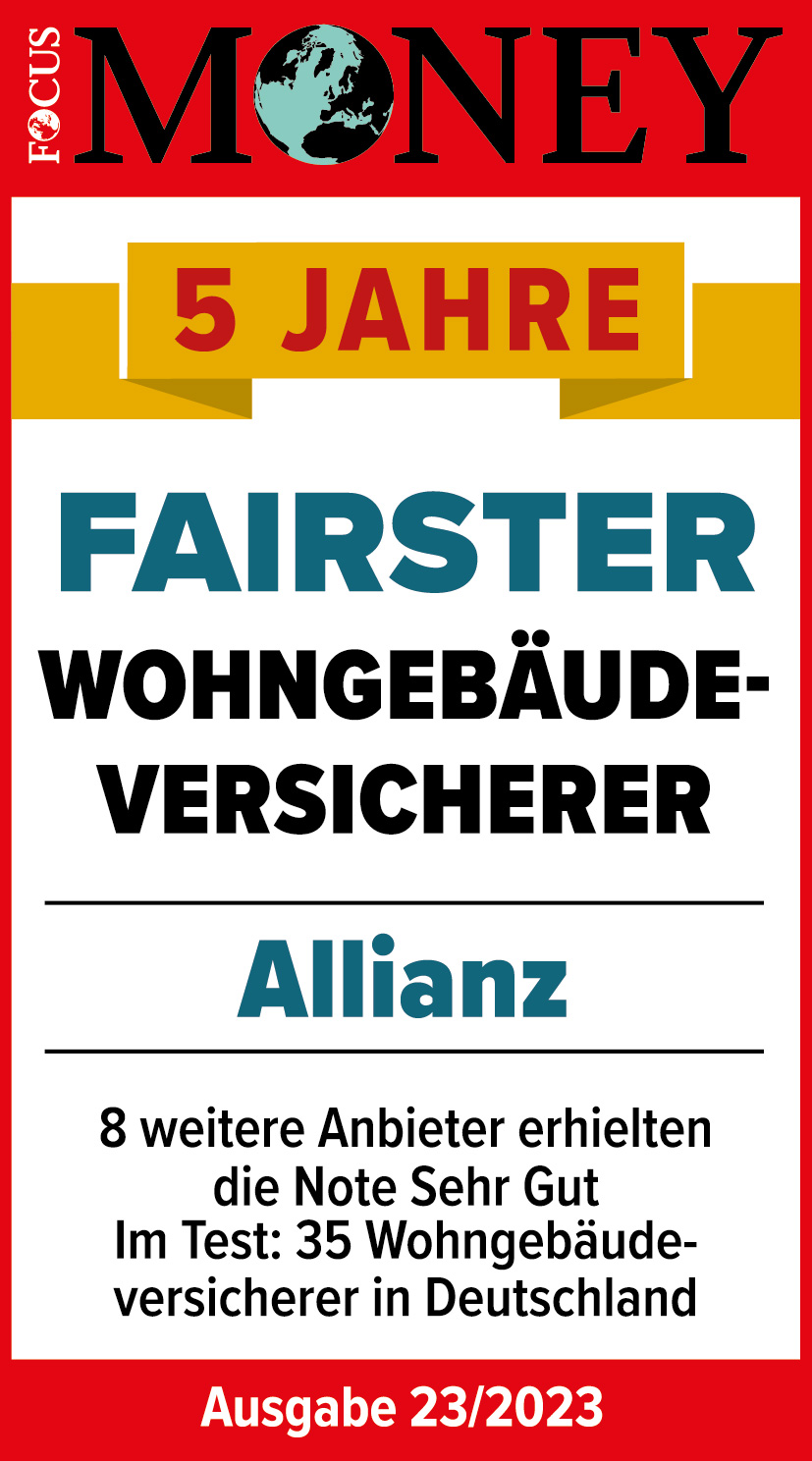 Allianz - Focus Money - Fairster Wohngebäudeversicherer