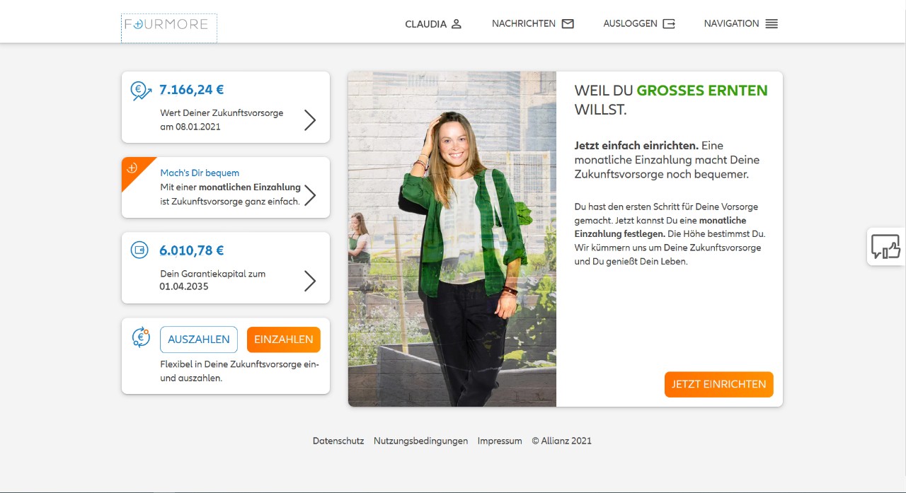Allianz FOURMORE - Portalpreview 