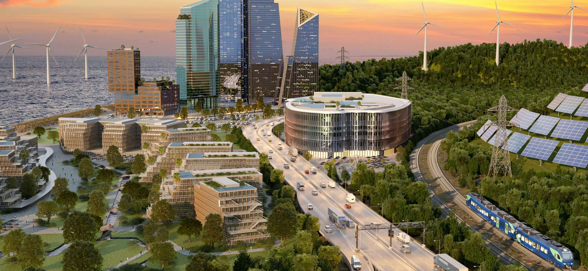 PrivateFinancePolice: Landschaft mit erneuerbaren Energien